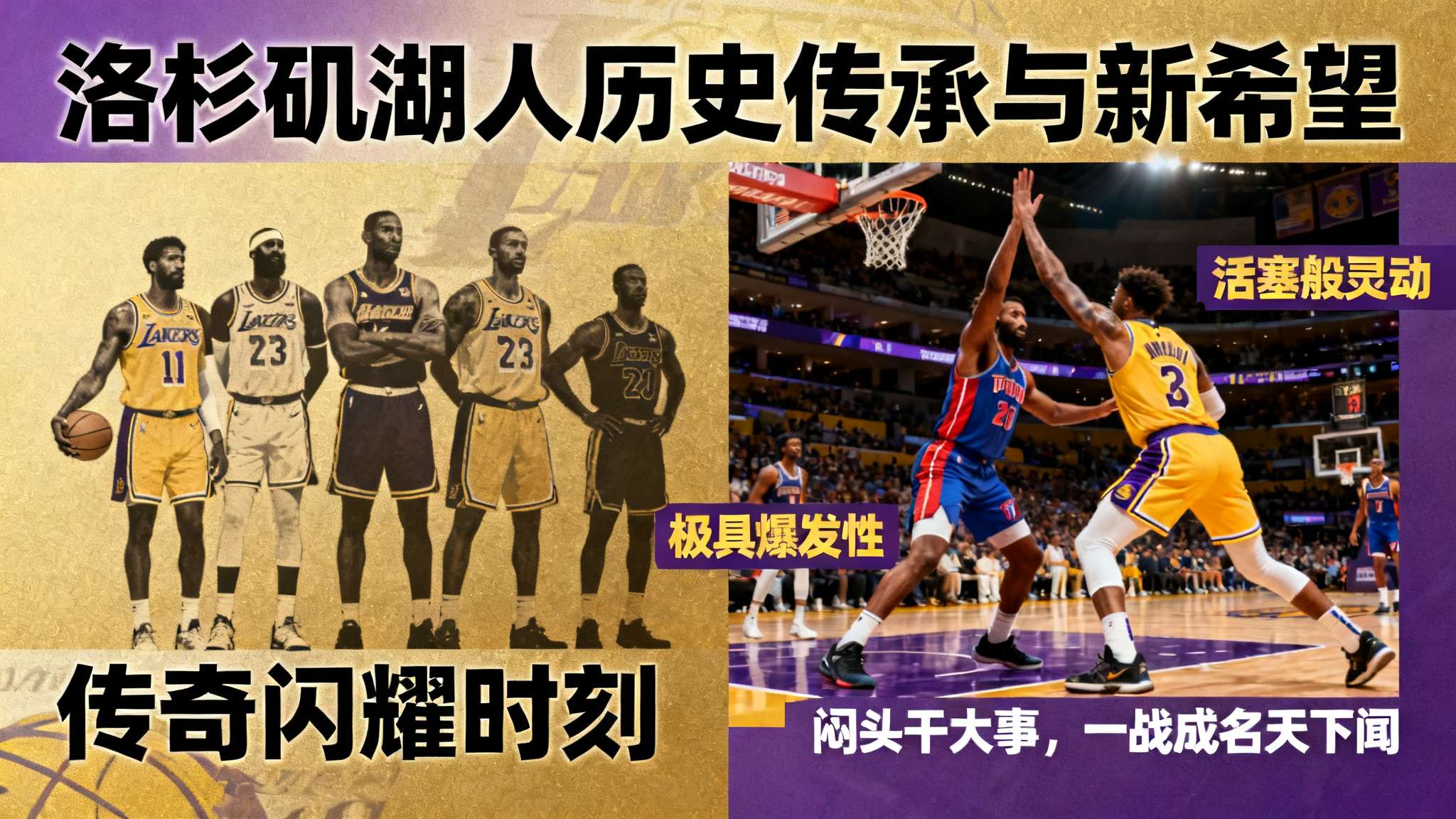 纵览整个洛杉矶湖人的悠久历史，包括麦基、鲍勃-麦卡杜等传奇都曾有过闪耀时刻，而如